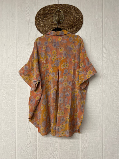 Crepe Sari Free To Be Button Down 0626 009