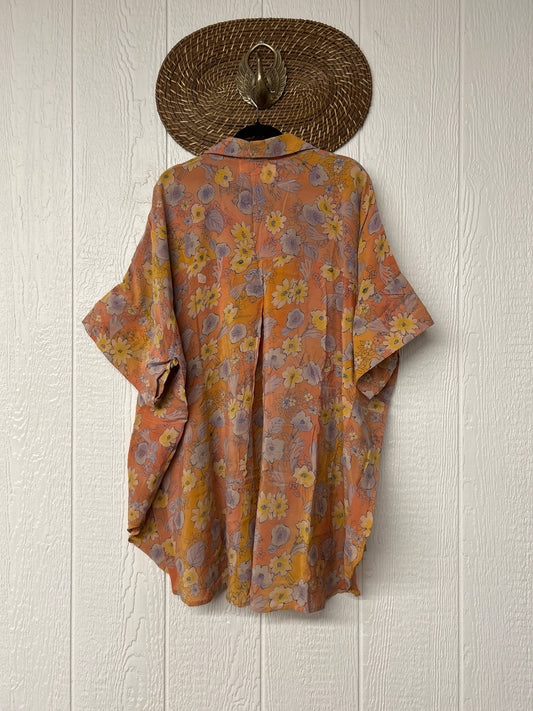 Crepe Sari Free To Be Button Down 0626 009