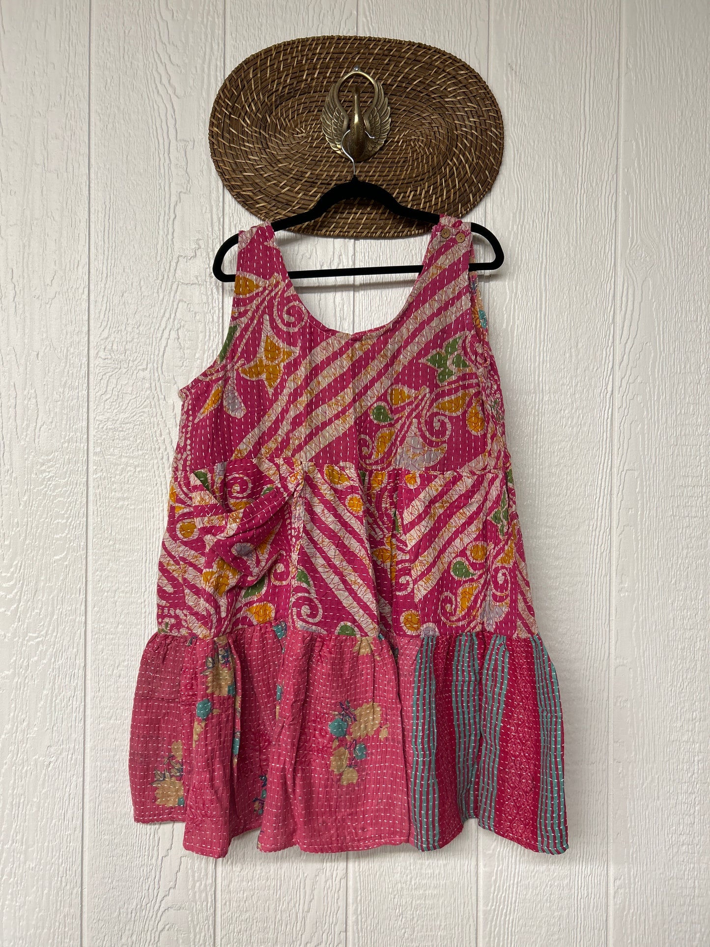 Kantha Meadow Mini Dress 0625 238