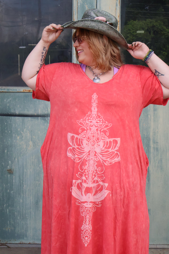 KB Dream Tee Dress - Coral