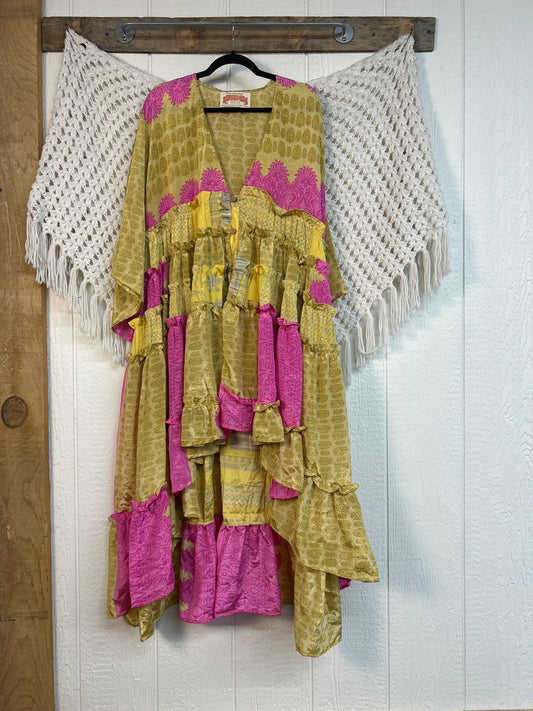 Rasgulla Sari Rhiannon Kimono 0826 044
