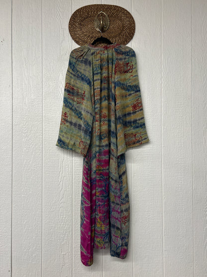 Crepe Sari Woodstock Duster Dress 0226 067