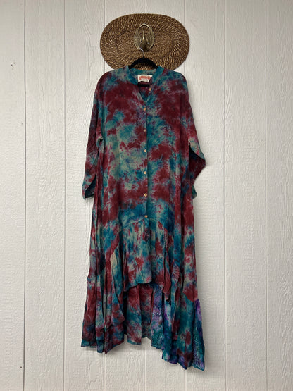Crepe Sari Dahlia Duster Dress 0326 158
