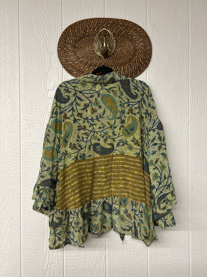 Crepe Sari Wild Rose Top 1225 210