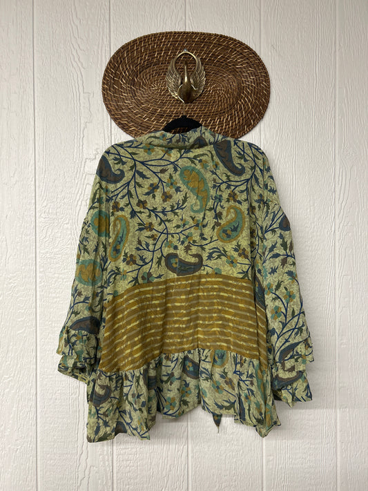 Crepe Sari Wild Rose Top 1225 210