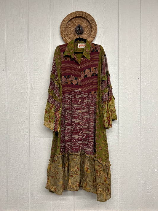 Crepe Sari Rhiannon Duster Dress 0226 180