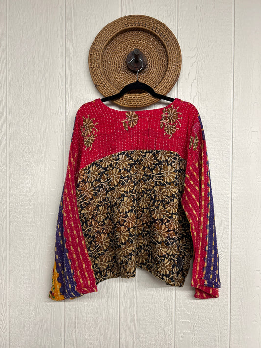 Pareo Kantha Wanderer Pocket Crop Top 0226 025