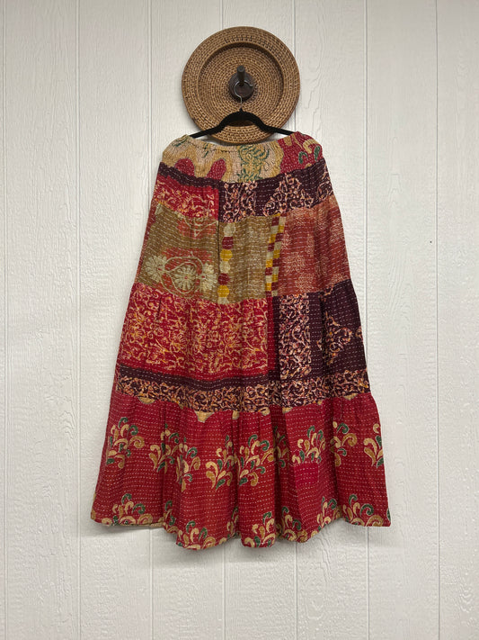 Pareo Kantha Lotus Maxi Skirt 0826 019