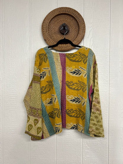 Pareo Kantha Wanderer Pocket Crop Top 0226 036