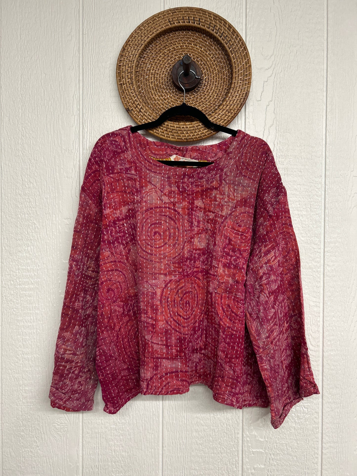 Pareo Kantha Wanderer Pocket Crop Top 0226 094