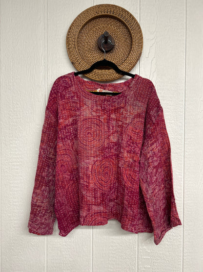 Pareo Kantha Wanderer Pocket Crop Top 0226 094