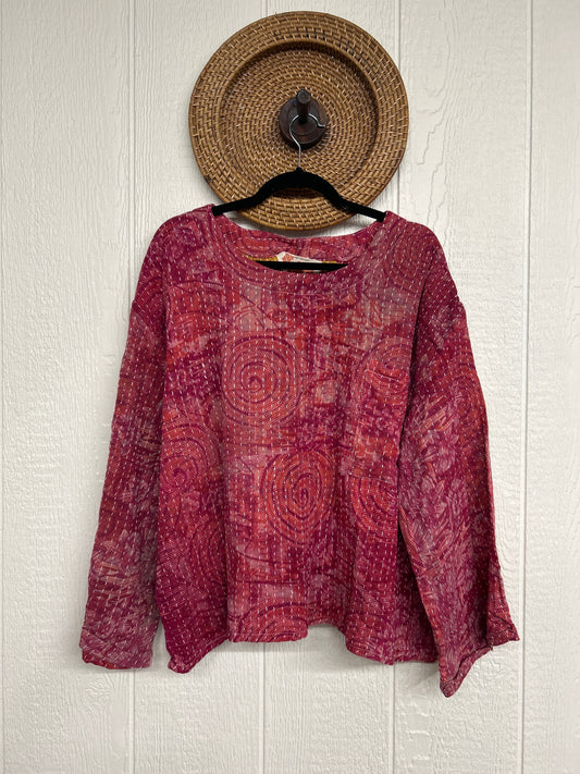 Pareo Kantha Wanderer Pocket Crop Top 0226 094