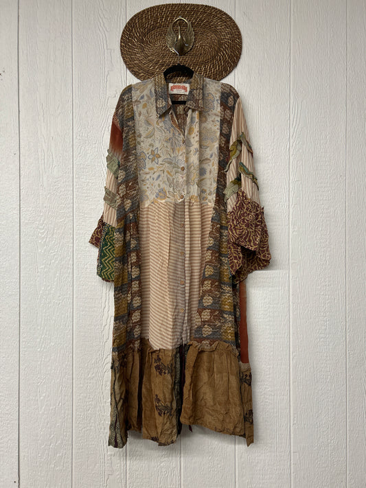 Crepe Sari Rhiannon Duster Dress 0226 059