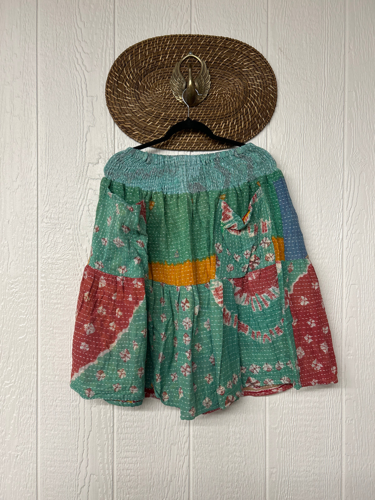 Pareo Kantha Meadow Skirt 0826 086