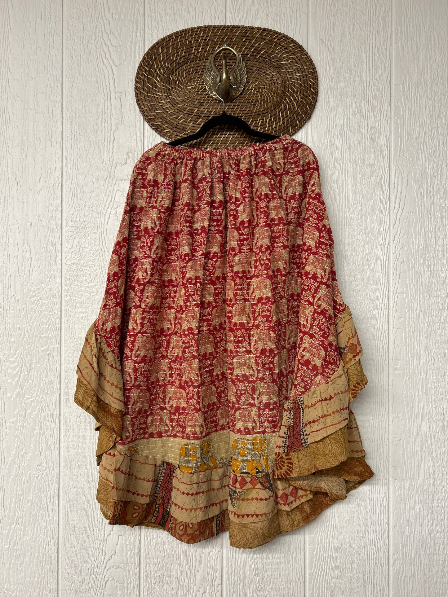 Pareo Kantha Wild Rose Skirt 0426 048