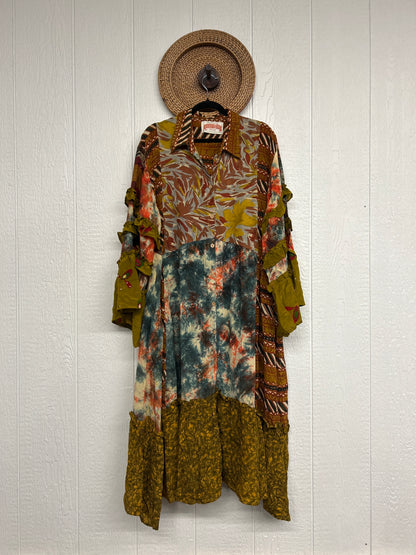 Crepe Sari Rhiannon Duster Dress 0226 219