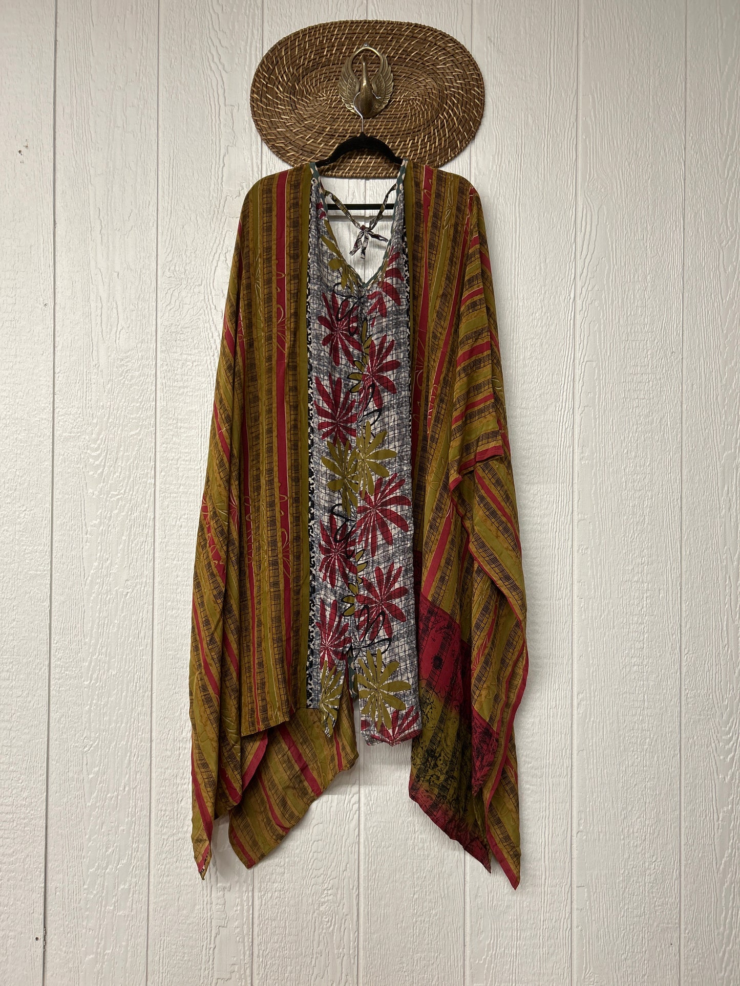 Crepe Sari Orchid Kimono 0626 101