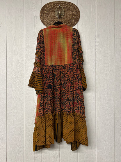 Crepe Sari Rhiannon Duster Dress 0226 114