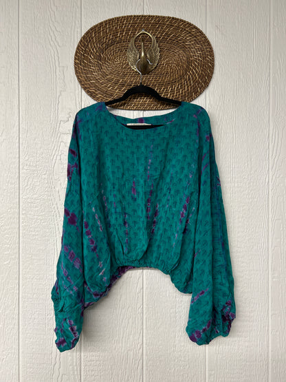 Crepe Sari Luna Crop Top 0526 027