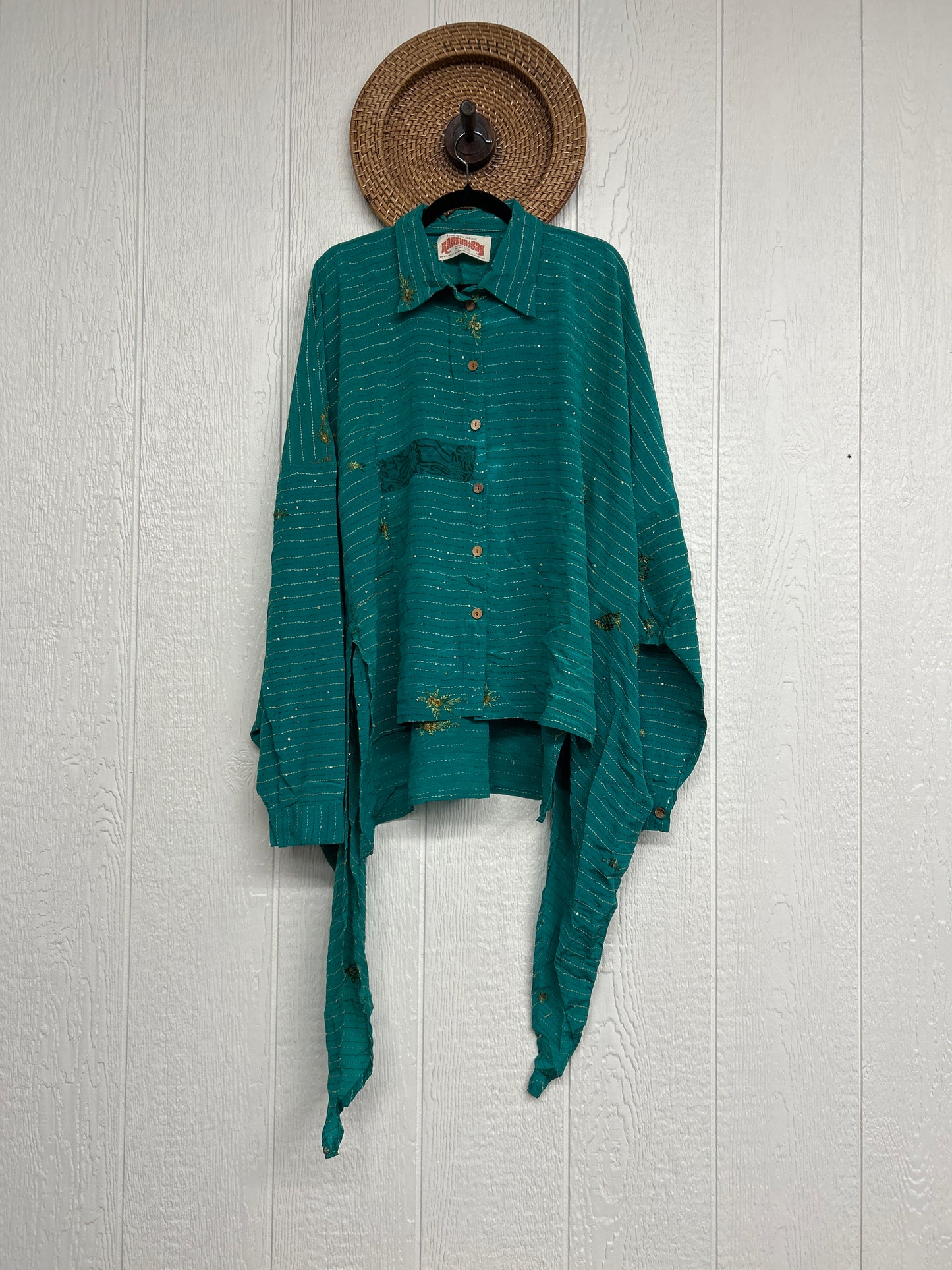 Crepe Sari Nirvana Button Down 1125 219