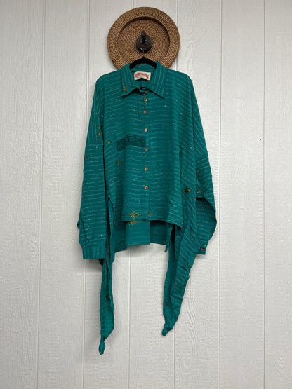 Crepe Sari Nirvana Button Down 1125 219