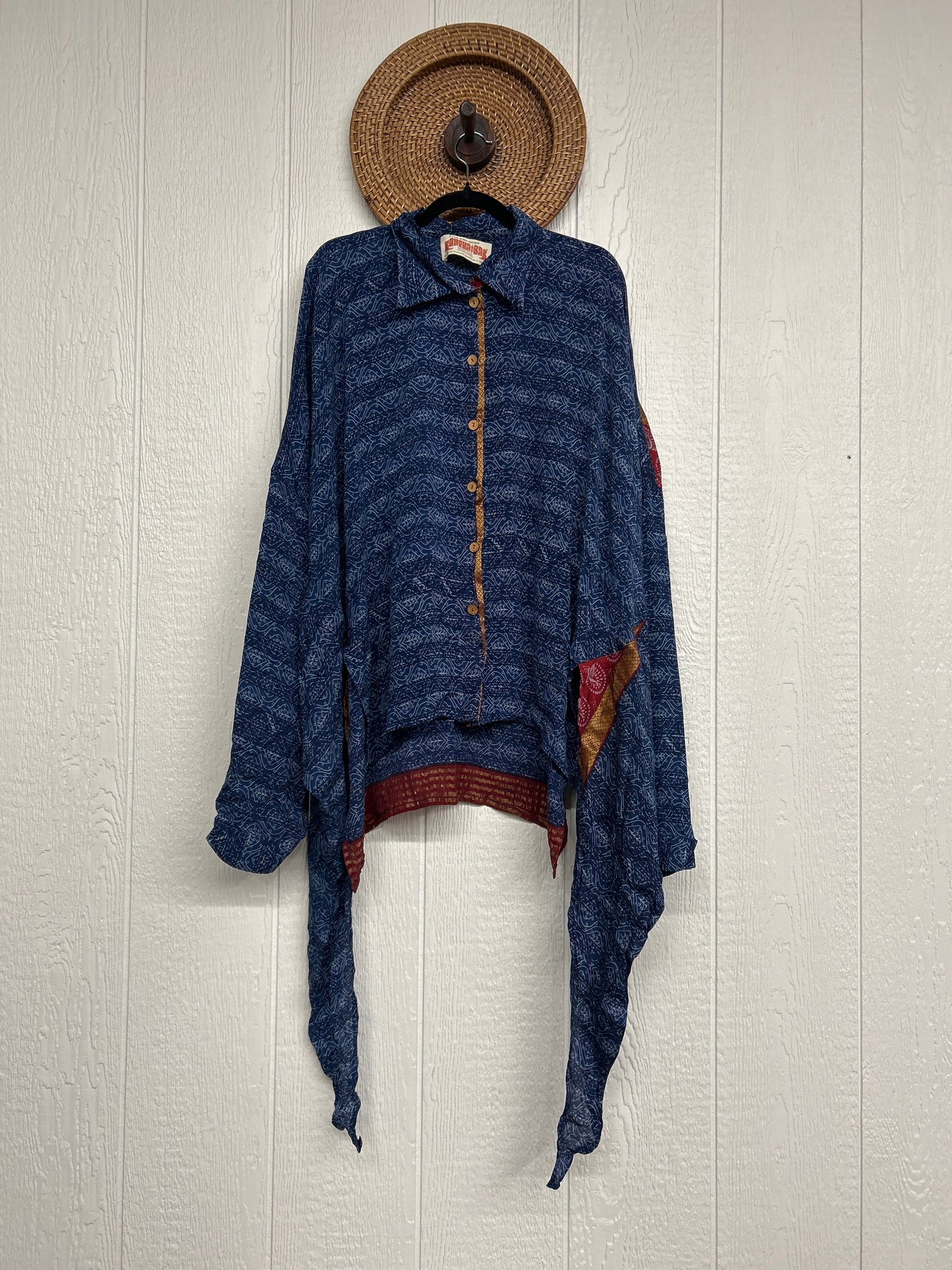 Crepe Sari Nirvana Button Down 1125 203