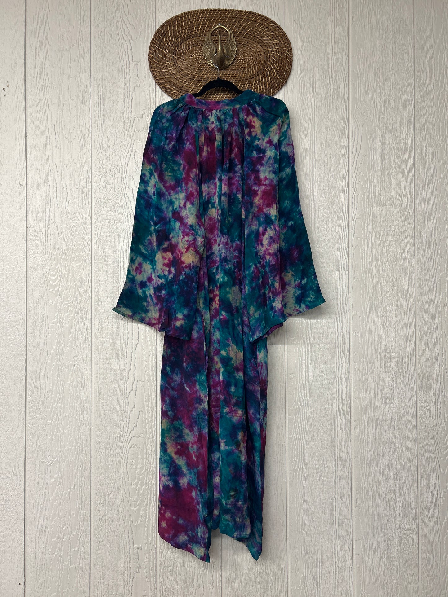 RETAIL Crepe Sari Woodstock Duster Dress 0226 262