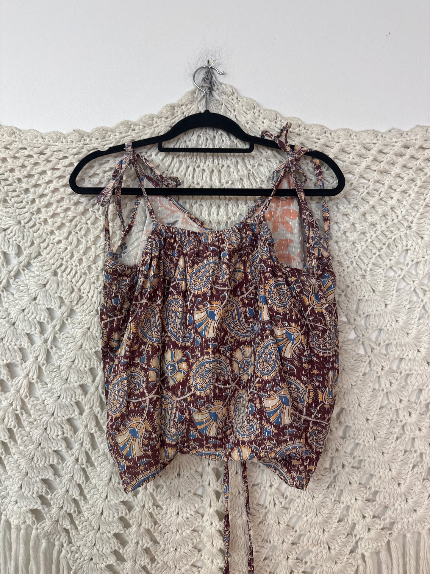 Kantha Butterfly Tank Top L0626 001