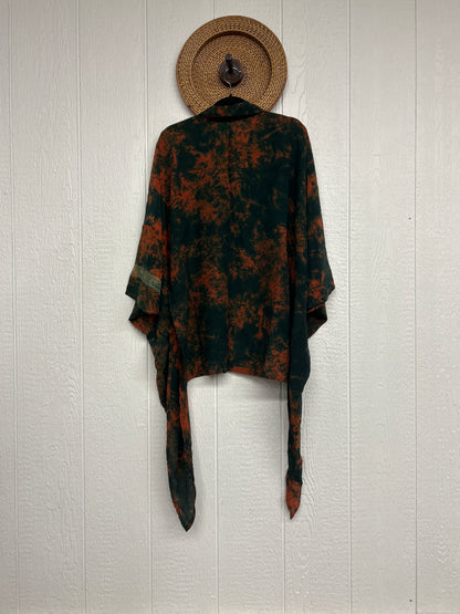 Crepe Sari Summer Nirvana Button Down 0626 133