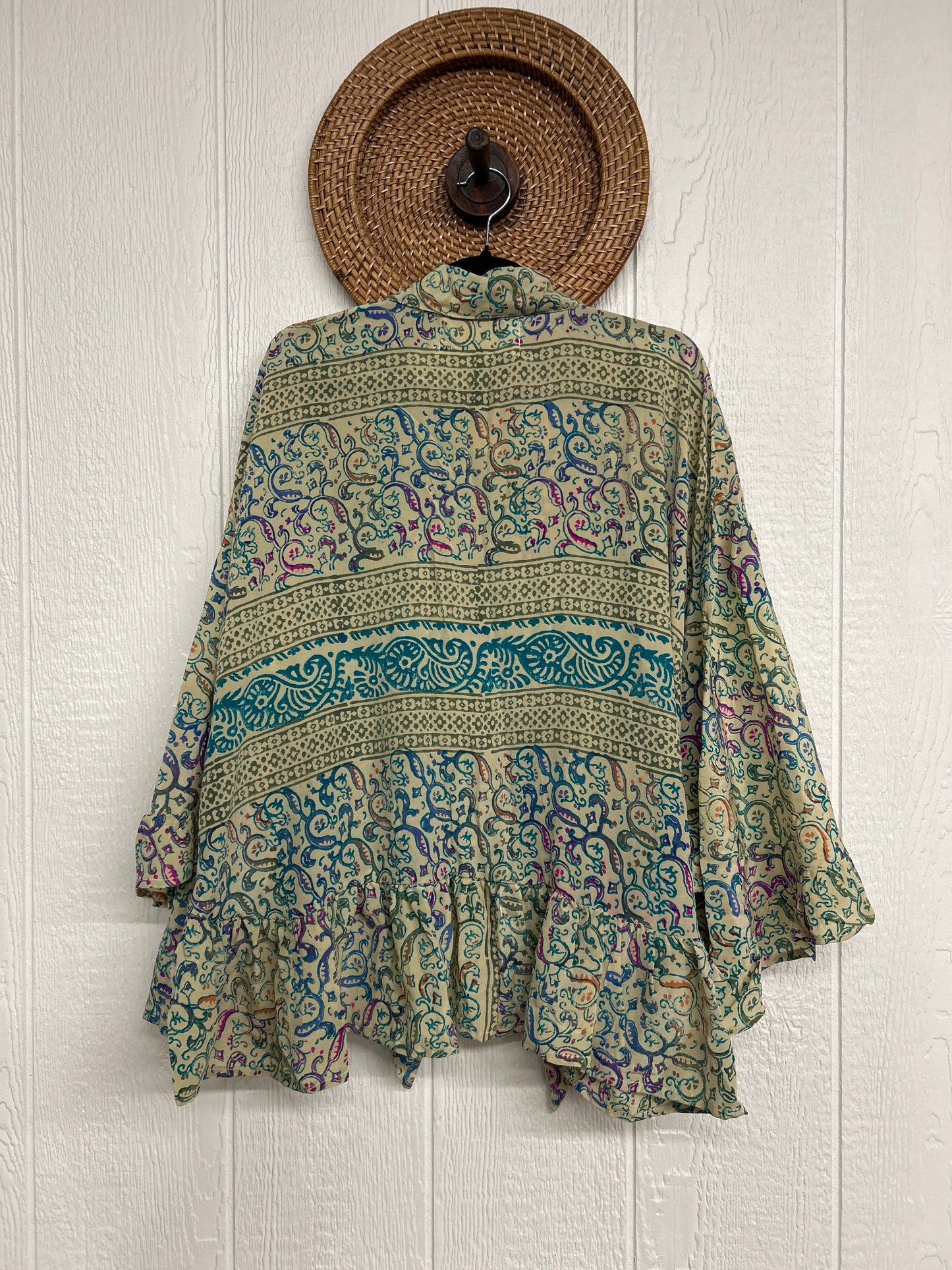 Crepe Sari Wild Rose Top 1225 059