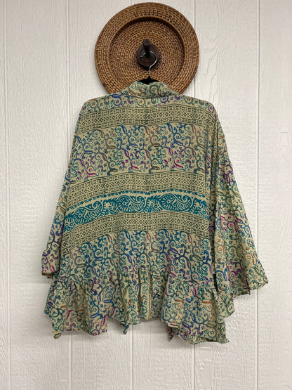 Crepe Sari Wild Rose Top 1225 059