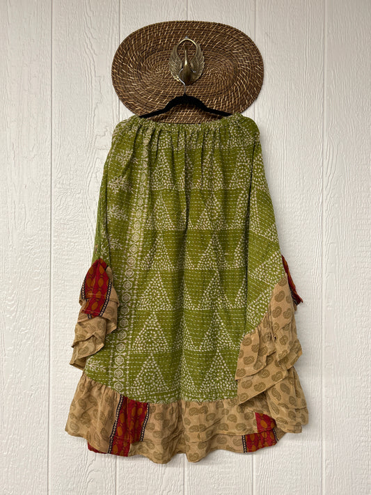 Pareo Kantha Wild Rose Skirt 0426 208