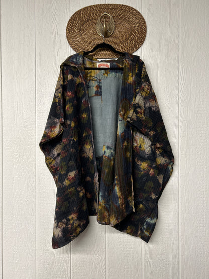 Aura Edit Fine Kantha Wanderlust Poncho 1026 013