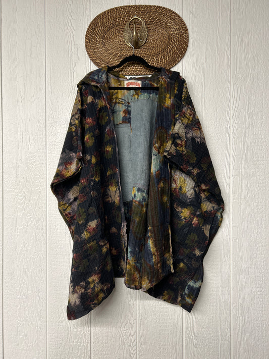 Aura Edit Fine Kantha Wanderlust Poncho 1026 013