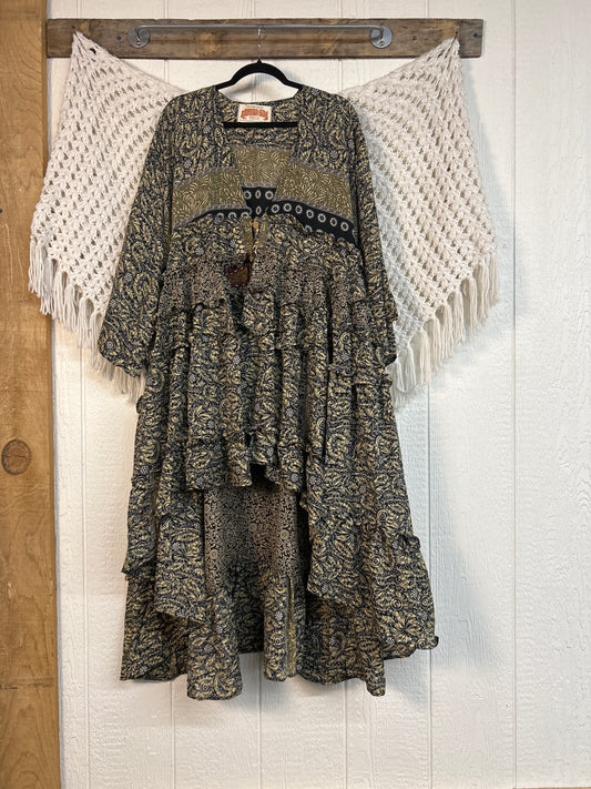Rasgulla Sari Rhiannon Kimono 0826 043