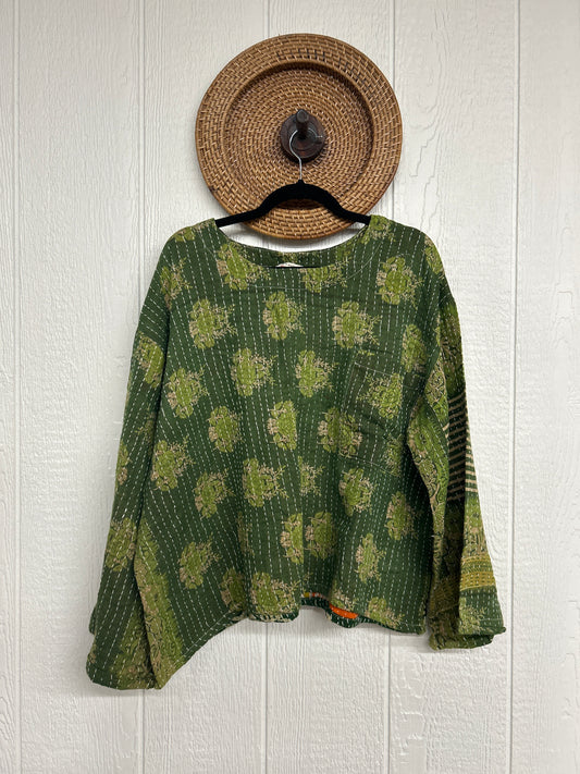 Pareo Kantha Wanderer Pocket Crop Top 0226 048