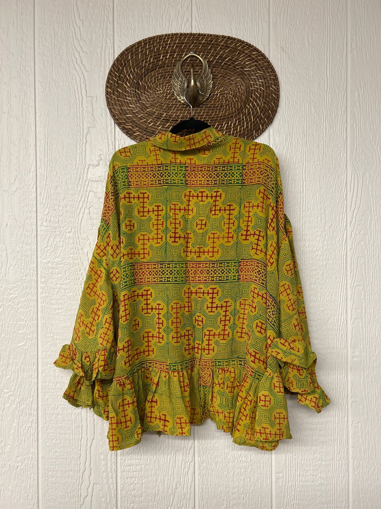 Crepe Sari Wild Rose Top 1225 212