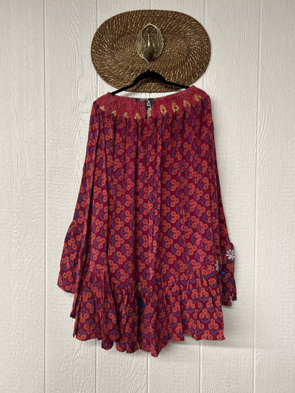 Crepe Sari Dahlia Skirt 1026 224