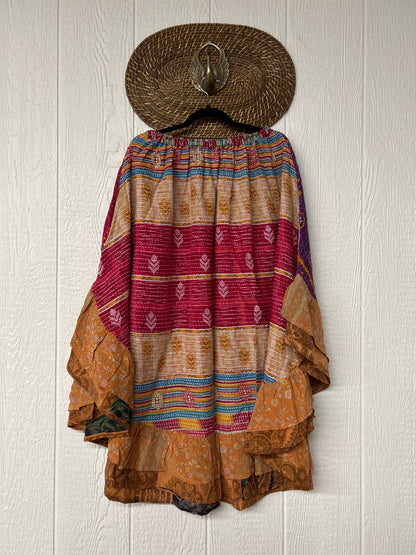 Pareo Kantha Wild Rose Skirt 0426 032