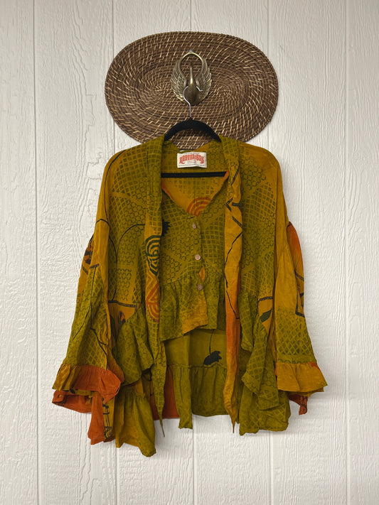 Crepe Sari Wild Rose Top 1225 162