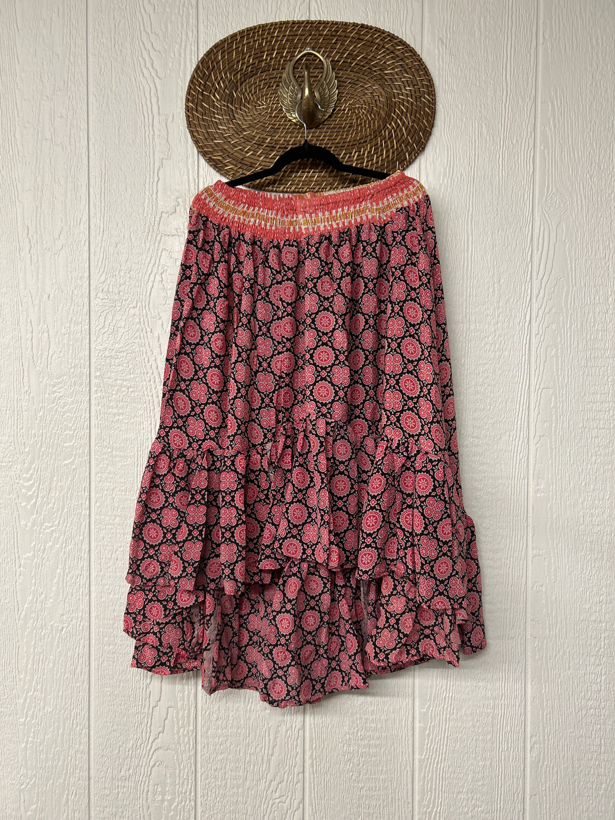 Crepe Sari Dahlia Skirt 1026 086