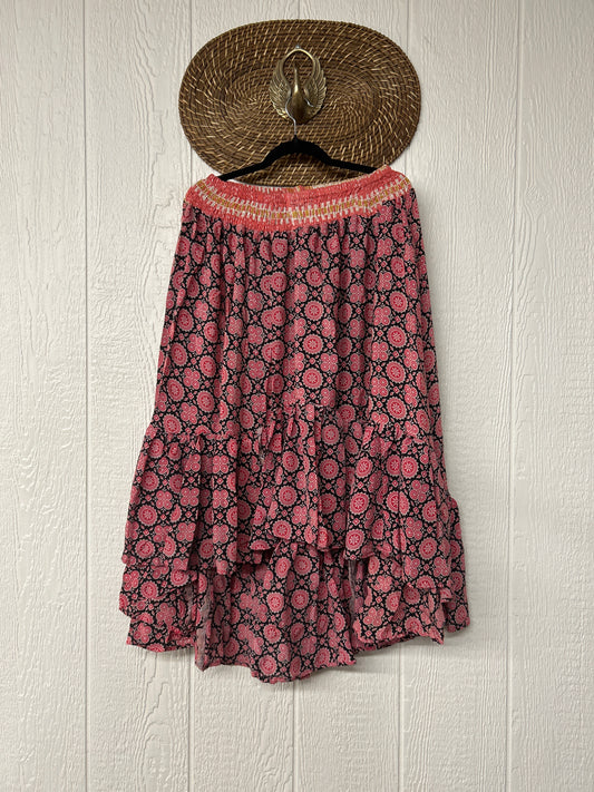 Crepe Sari Dahlia Skirt 1026 086