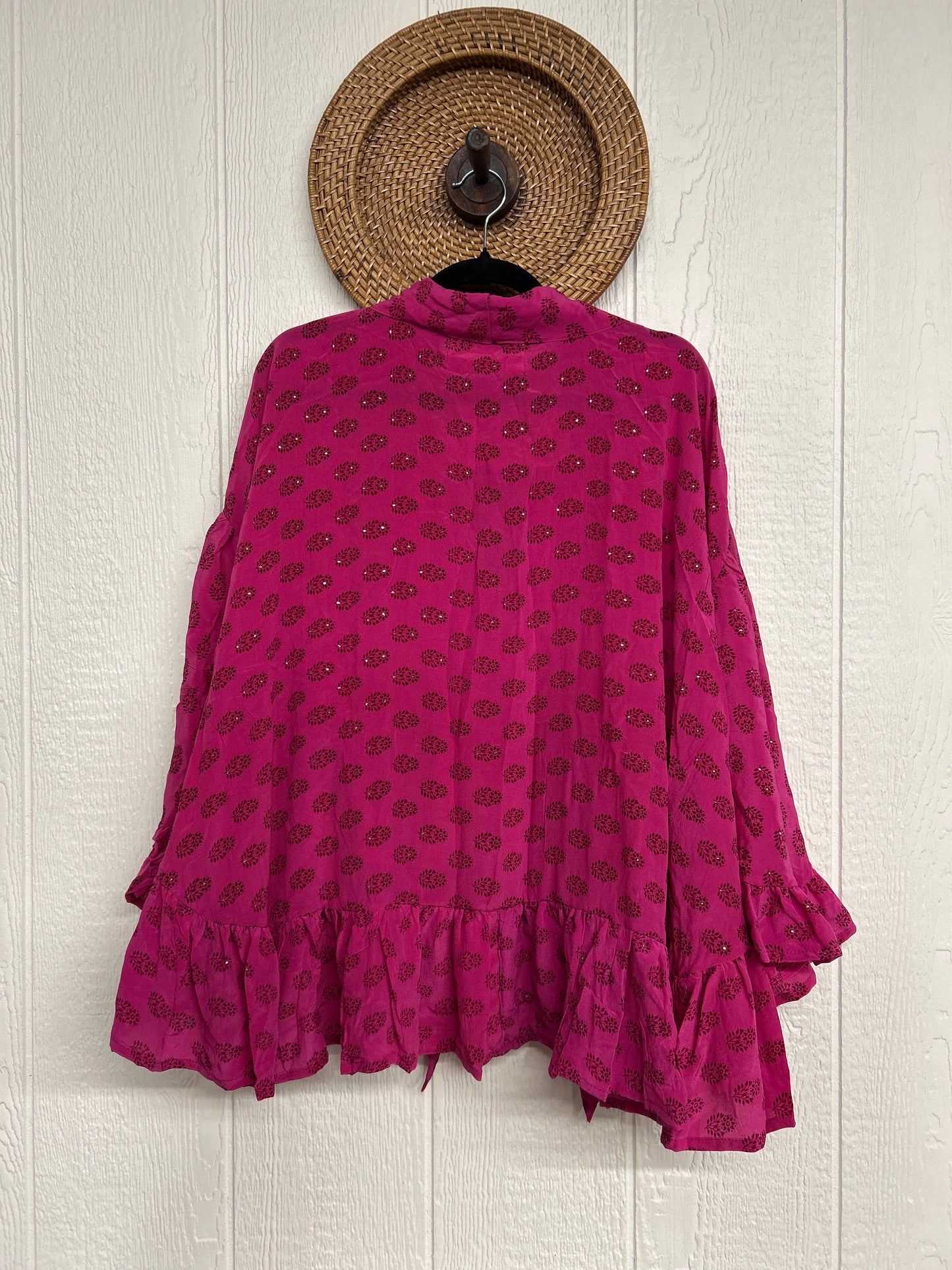 Crepe Sari Wild Rose Top 1225 070