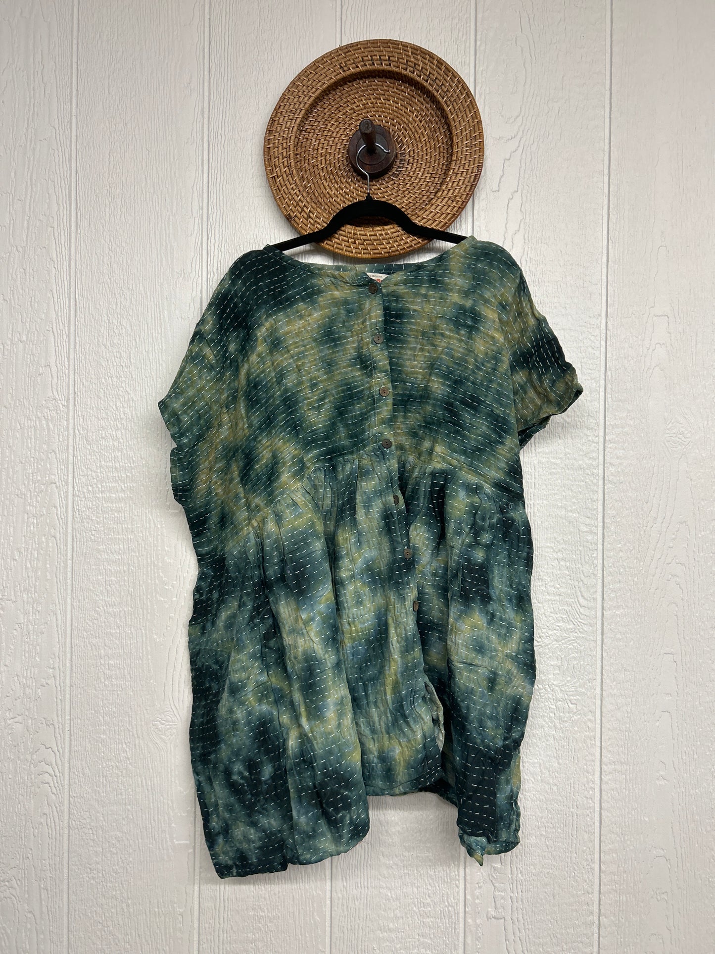 Pareo Kantha Daydreamer Button Down Mini  0526 028