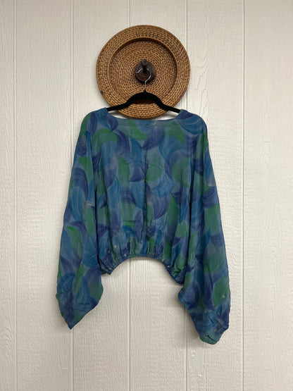 Crepe Sari Luna Crop Top 0126 059