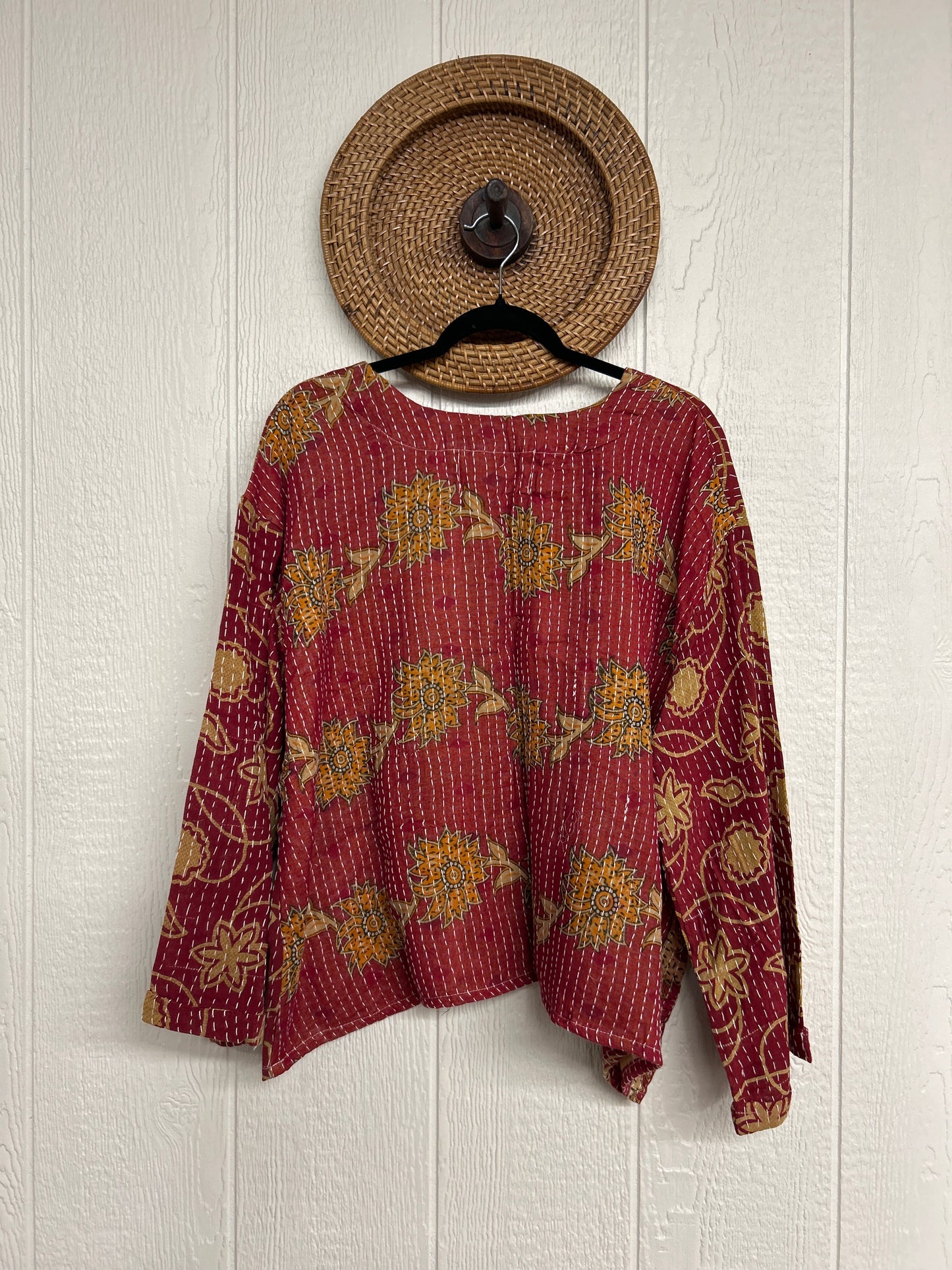 Pareo Kantha Wanderer Pocket Crop Top 0226 046