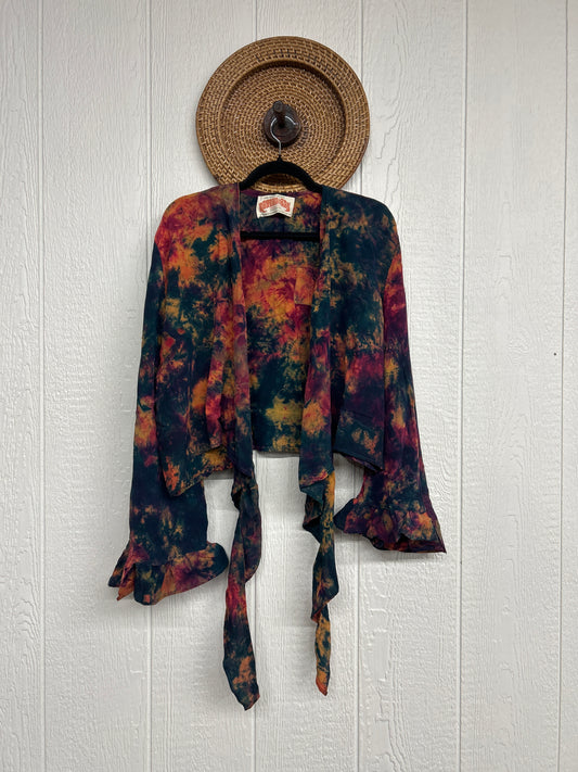 Crepe Sari Zeppelin Crop Shrug 0426 203