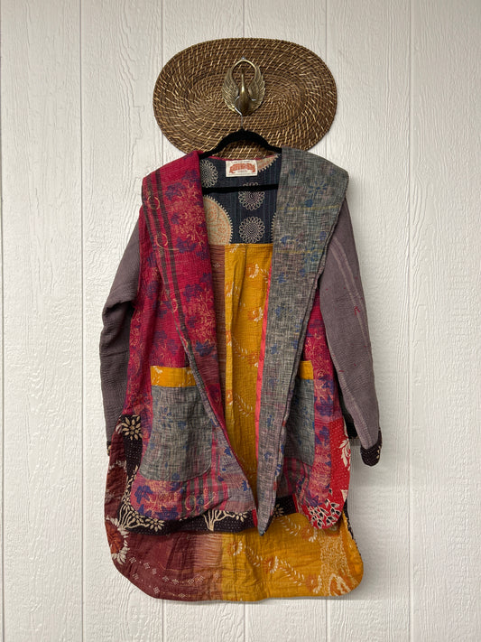 Fine Kantha Drifter Coat 1026 156
