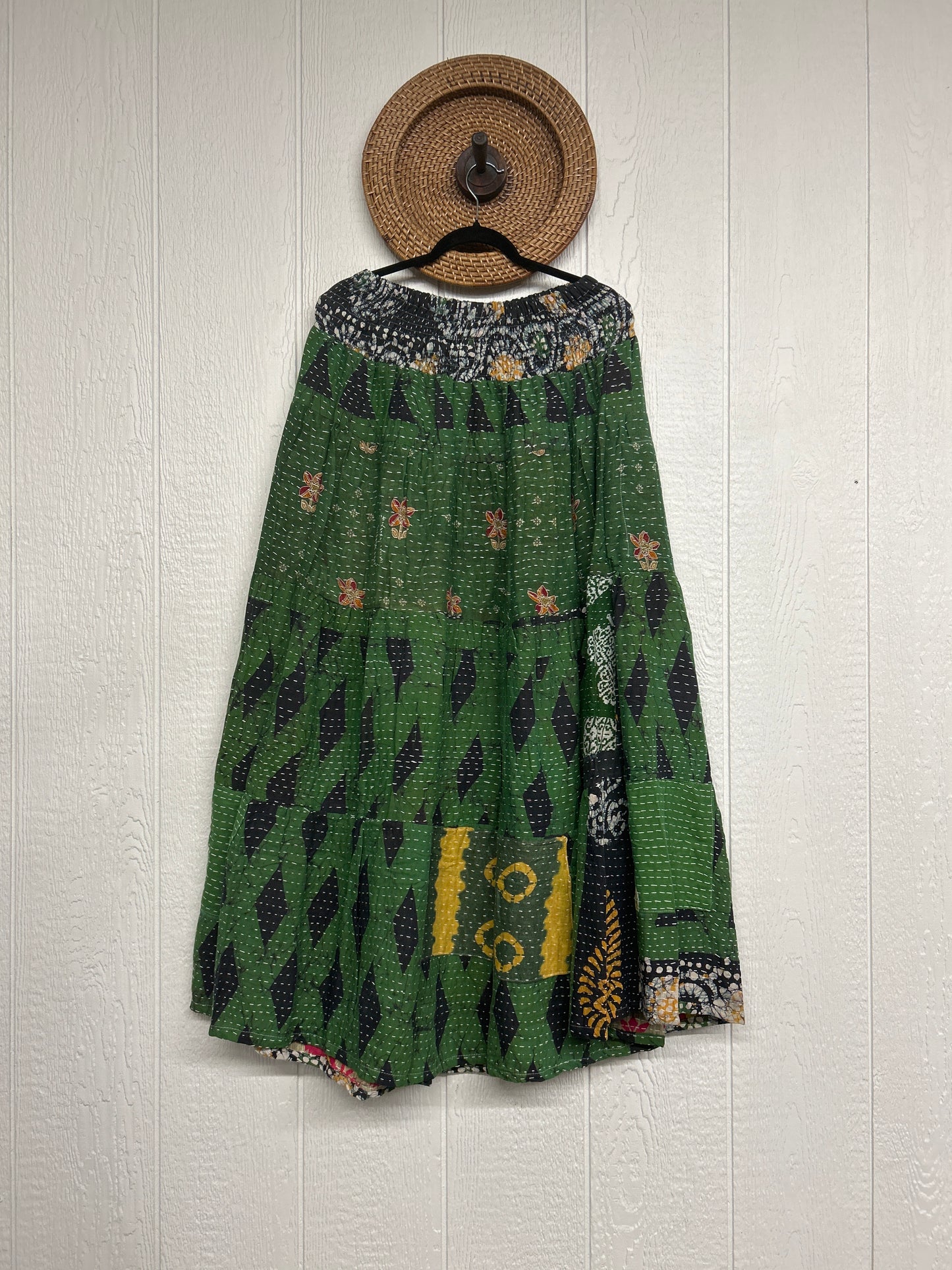 Pareo Kantha Lotus Maxi Skirt 0826 044