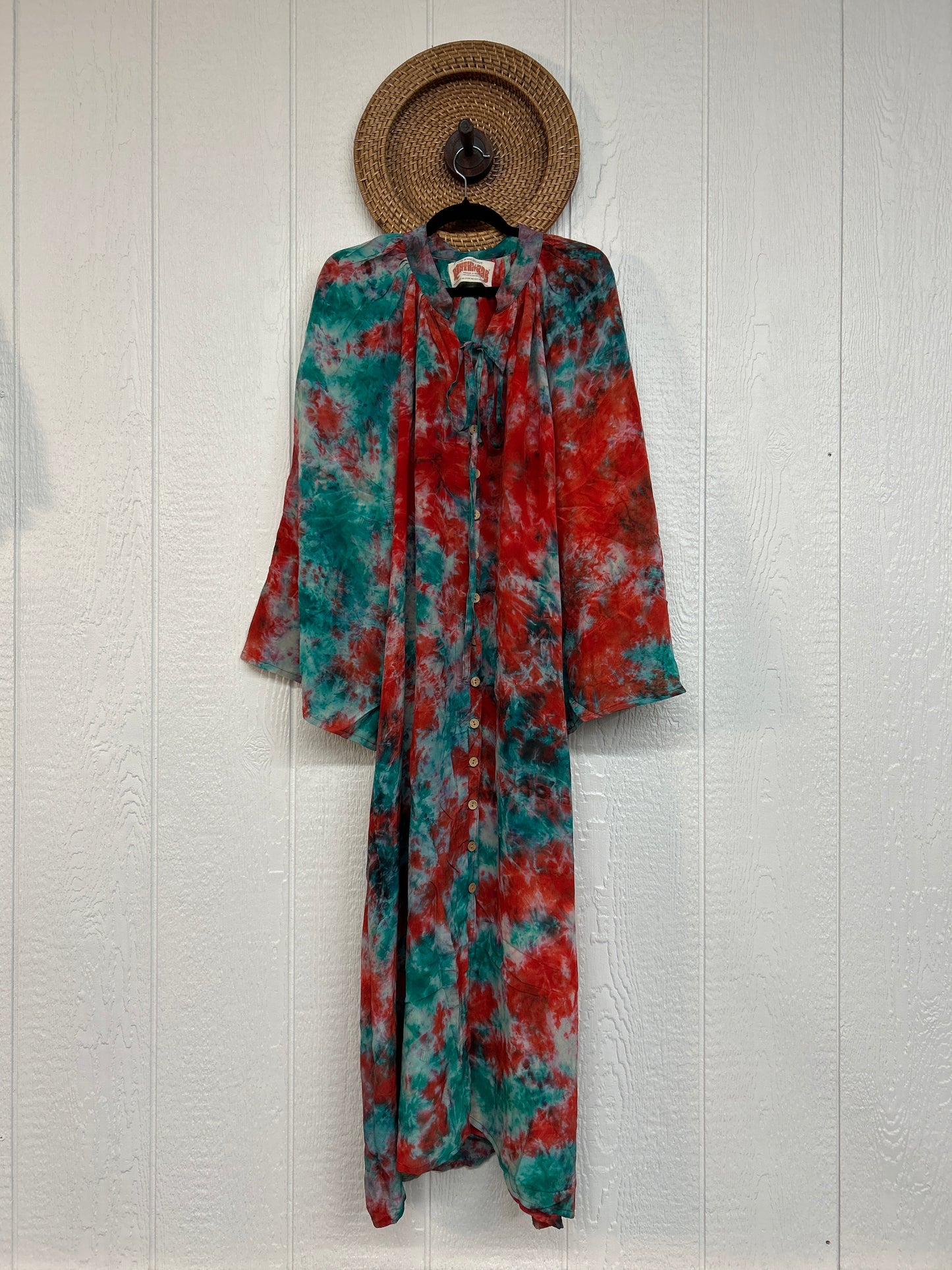 Crepe Sari Woodstock Duster Dress 0226 188